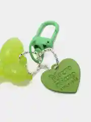Салатовый брелок для ключей, на сумку, на рюкзак собачка шарик