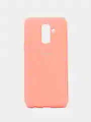 Розовый чехол Soft-touch для Samsung A6 Plus