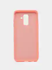 Розовый чехол Soft-touch для Samsung A6 Plus