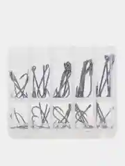 Черный крючки рыболовные, набор - 50 штук (размеры 3,4,5,6,7,8,9,10,11,12 по 5 шт. каждого)
