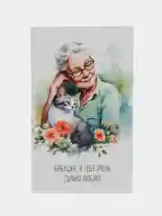 Хаки открытки для бабушки, 9 х 14,8 см, 8 разных открыток