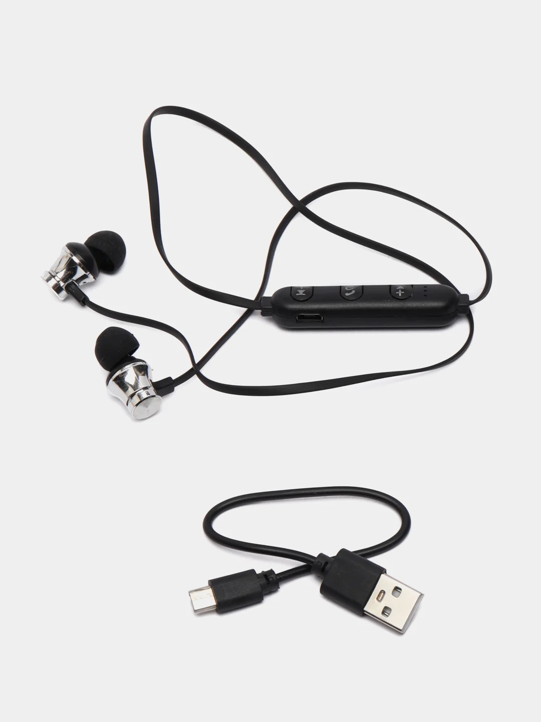 Серебряный беспроводные Bluetooth Наушники Sports Sound Stereo
