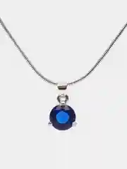 Серебряный комплект украшений Ruby. Женские серьги и цепочка с подвеской
