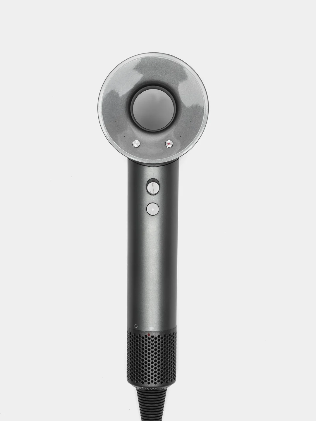 Серебряный фен для волос Super Hair Dryer, стайлер для укладки и сушки волос, 5 насадок
