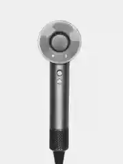Серебряный фен для волос Super Hair Dryer, стайлер для укладки и сушки волос, 5 насадок