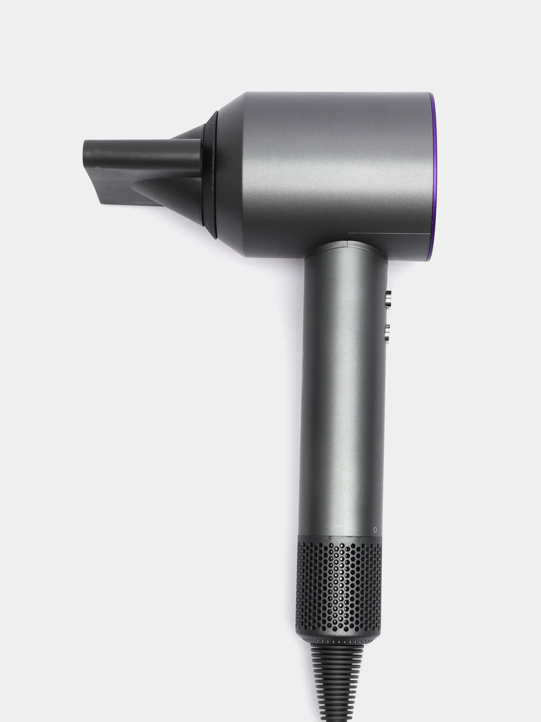 Фиолетовый фен для волос Super Hair Dryer, стайлер для укладки и сушки волос, 5 насадок