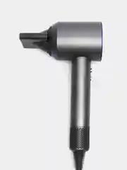 Фиолетовый фен для волос Super Hair Dryer, стайлер для укладки и сушки волос, 5 насадок
