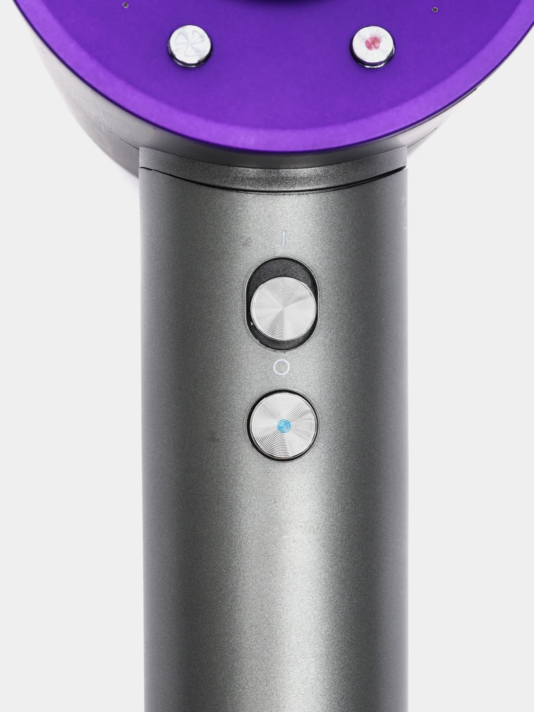 Фиолетовый фен для волос Super Hair Dryer, стайлер для укладки и сушки волос, 5 насадок