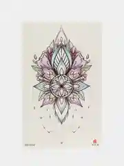 Кремовый татушки, временная тату Цветы/Ловец снов 21*14 см/Переводная тату, цветные, черно-белые