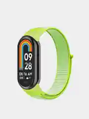 Лайм ремешок нейлоновый на липучке для Xiaomi Mi Band 8 / Mi Band 9