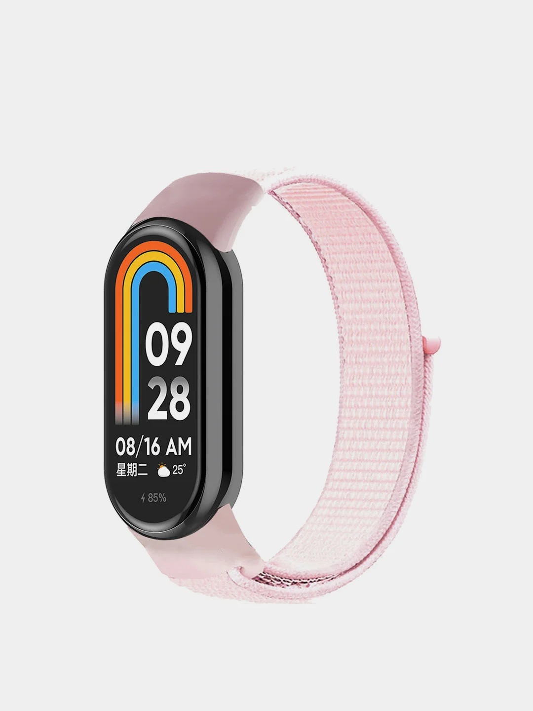 Конфетный ремешок нейлоновый на липучке для Xiaomi Mi Band 8 / Mi Band 9