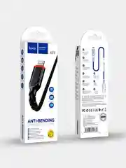 Черный кабель для iphone Lightning - USB для быстрой зарядки hoco X59