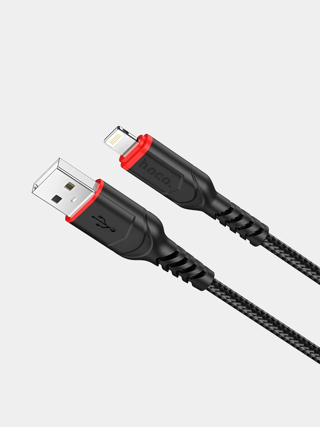 Синий кабель для iphone Lightning - USB для быстрой зарядки hoco X59