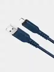 Синий кабель для iphone Lightning - USB для быстрой зарядки hoco X59