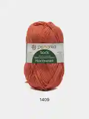 Рыжий пряжа Пехорка Носочная 50% шерсть, 50% акрил 100г, 200м