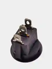 Выключатель клавишный КРУГЛЫЙ c НЕЙТРАЛЬЮ 250V 6А (3с) ON-OFF-ON черн (+ клеммы и термоус)