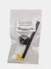 Выключатель клавишный КРУГЛЫЙ c НЕЙТРАЛЬЮ 250V 6А (3с) ON-OFF-ON черн (+ клеммы и термоус)