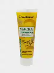 Маска для лица с желтой глиной Compliment, бананом и гуавой, 80мл