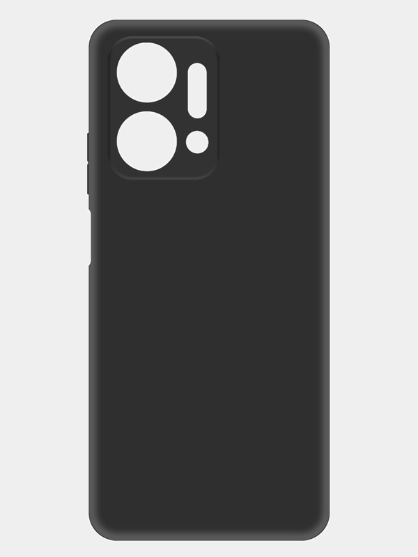 Чехол-накладка Krutoff Silicone Case для Honor X7a/ X7a Plus черный