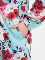 Лазурный платье женское мусульманское длинное, Lilians