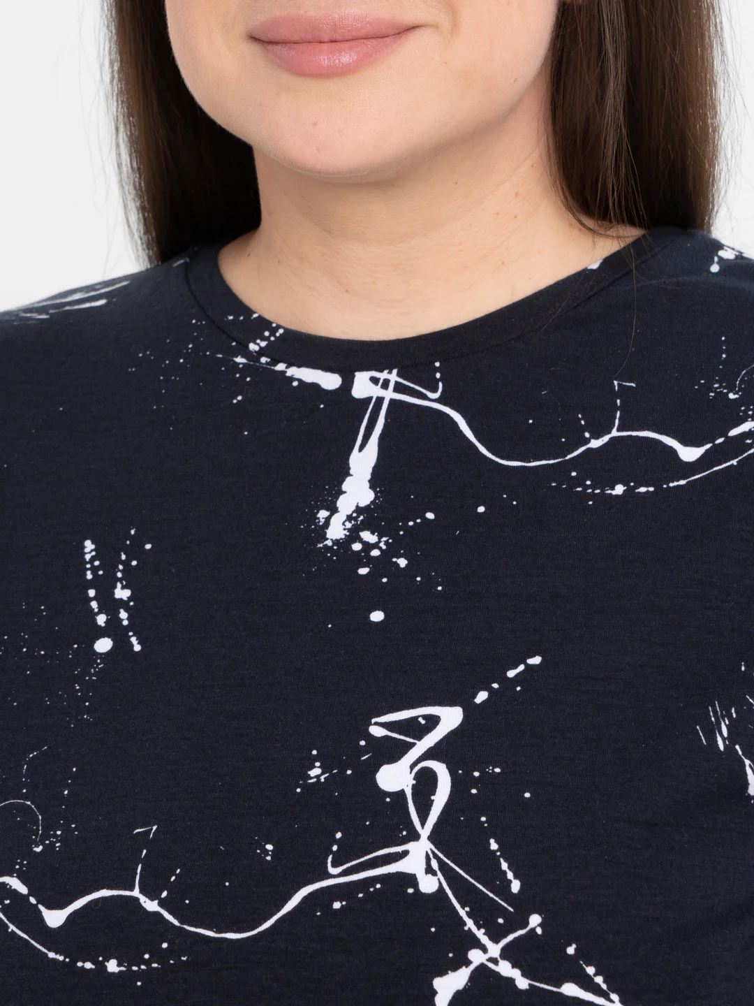 Слоновая кость платье-футболка Oversize, короткая туника, большие размеры 42-60