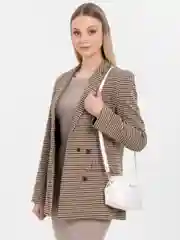 Белый сумка женская через плечо из полиуретана