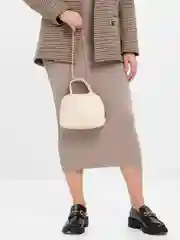 Белый сумка женская через плечо из полиуретана