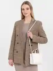 Белый сумка женская через плечо из полиуретана
