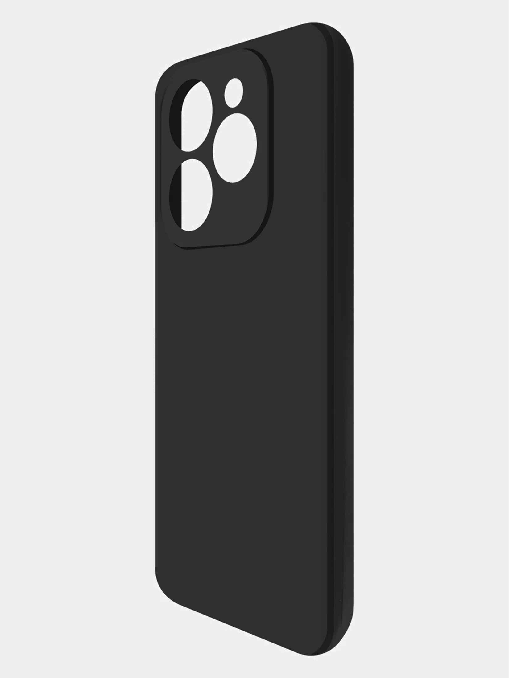 Чехол-накладка Krutoff Silicone Case для INFINIX Hot 40i черный