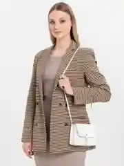 Белый сумка женская через плечо из полиуретана