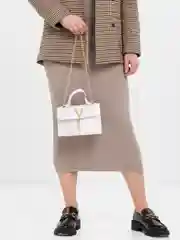 Белый сумка женская через плечо из полиуретана