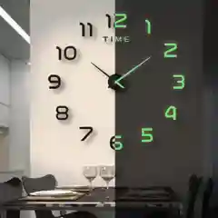 Салатовый часы настенные цифры, 80-100 см