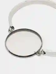 Серебряный основа для браслета под эпоксидную смолу из нержавеющей стали