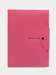 Розовый папка-органайзер на кнопке для документов, творчества, хранения бумаг