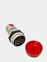 Зеленый вольтметр (индикатор значения напряжения) VD22 70-500 B, красный/желтый/зеленый REXANT