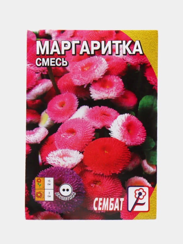 Семена цветов Маргаритка двулетняя смесь 0,05 г