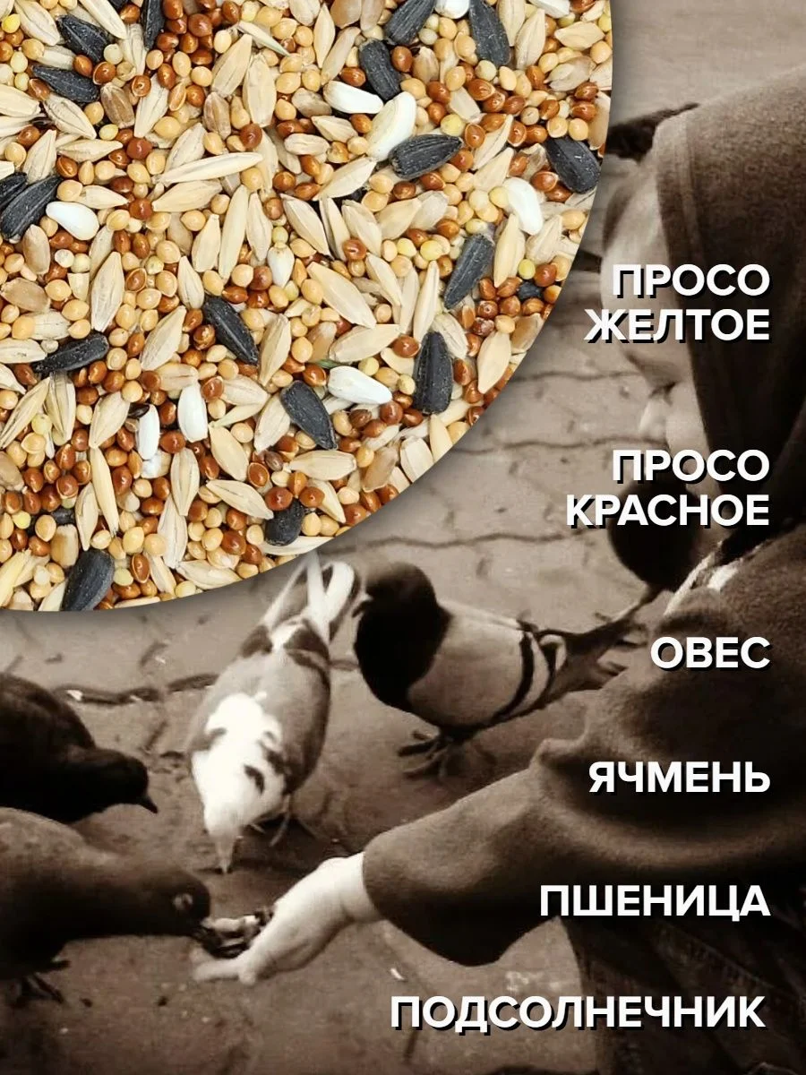 Корм для уличных и лесных птиц 1 кг