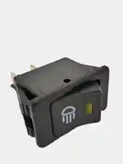 Желтый выключатель (фары, свет) клавишный 12V 35А (4с) ON-OFF с  LED подсв (+ клеммамы и термоус)