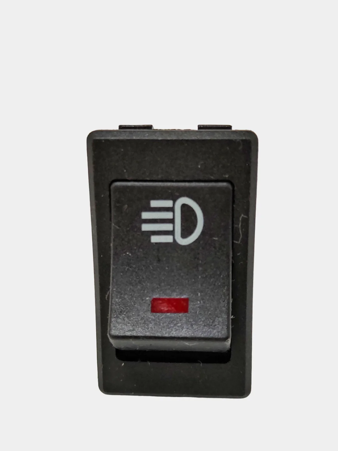 Красный выключатель (фары, свет) клавишный 12V 35А (4с) ON-OFF с  LED подсв (+ клеммамы и термоус)