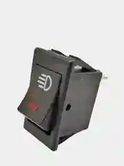 Красный выключатель (фары, свет) клавишный 12V 35А (4с) ON-OFF с  LED подсв (+ клеммамы и термоус)