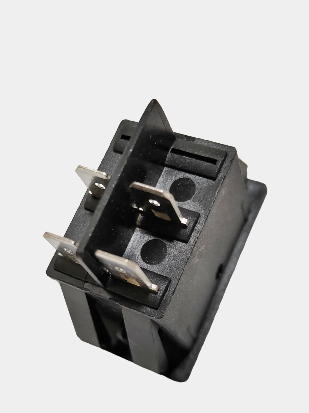 Красный выключатель (фары, свет) клавишный 12V 35А (4с) ON-OFF с  LED подсв (+ клеммамы и термоус)