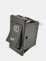 Синий выключатель (фары, свет) клавишный 12V 35А (4с) ON-OFF с  LED подсв (+ клеммамы и термоус)
