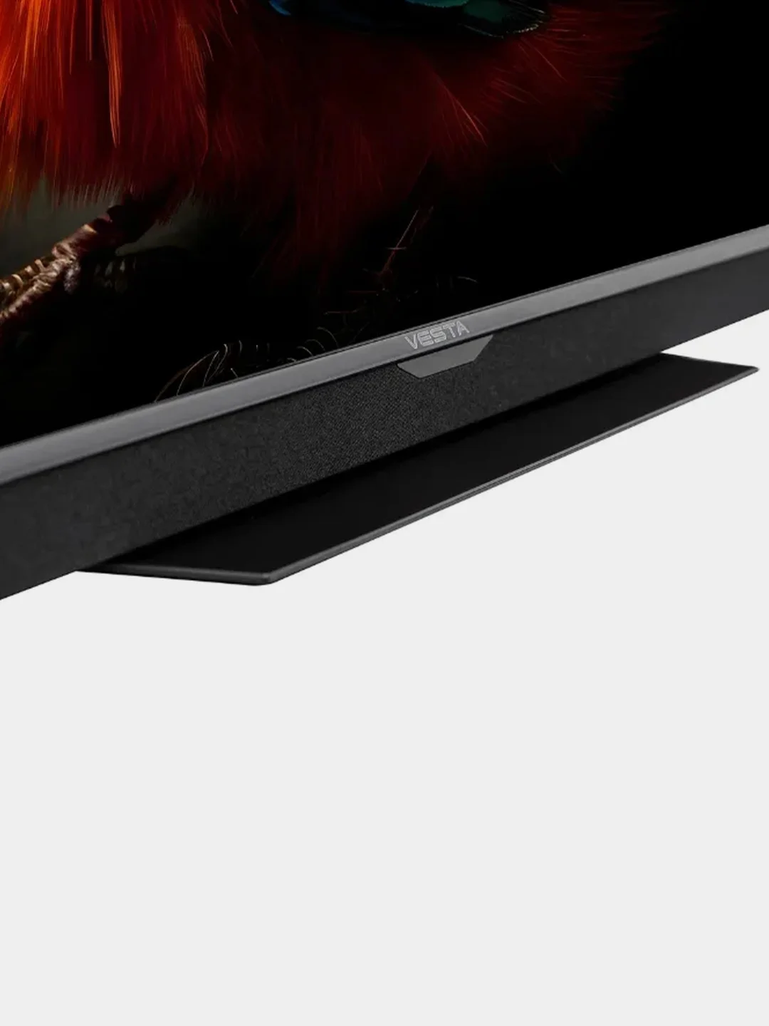 Черный телевизор LED 55" VeSta V55MUA7500, 4K, HDR, SmartTV, саундбар, BT 5.0, Wi-Fi , черный