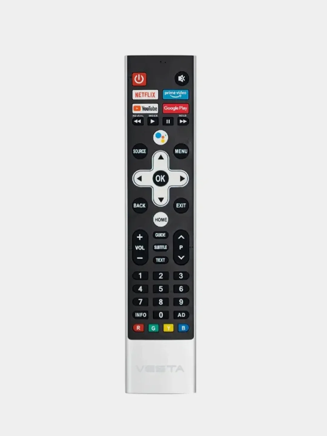 Черный телевизор LED 55" VeSta V55MUA7500, 4K, HDR, SmartTV, саундбар, BT 5.0, Wi-Fi , черный