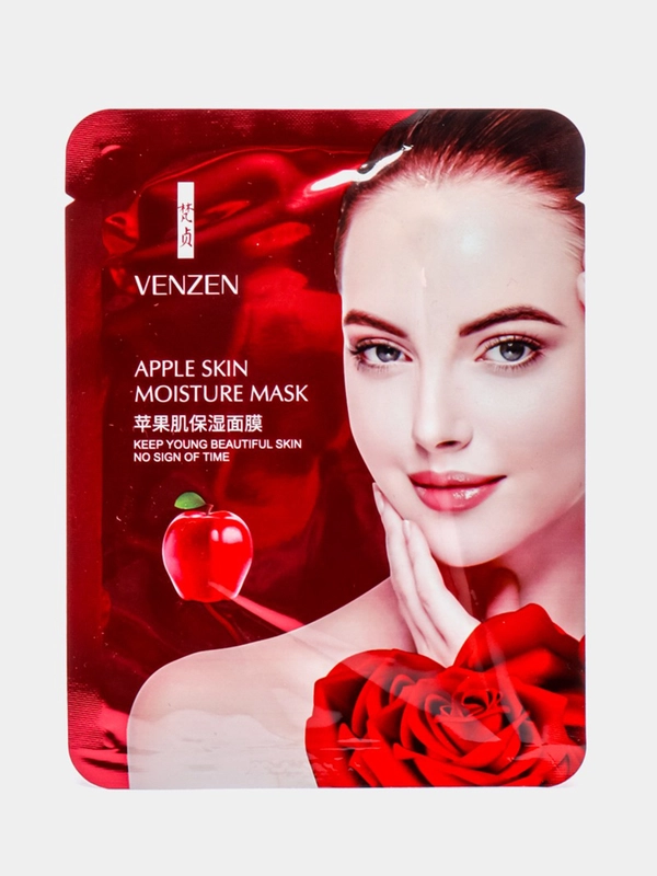 Тканевая маска с экстрактом яблока Venzen Apple Skin Moisture Mask