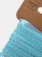 Белый пайетки на нитке, 4,5 метра