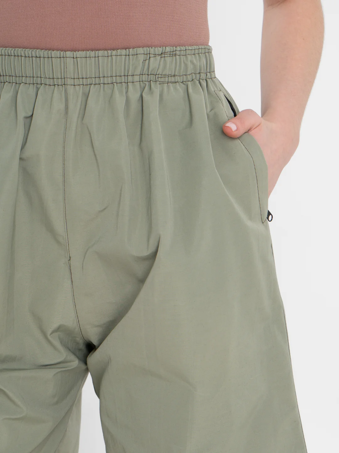 Мятный trendd / Шорты базовые Unisex с карманами и эластичной талией