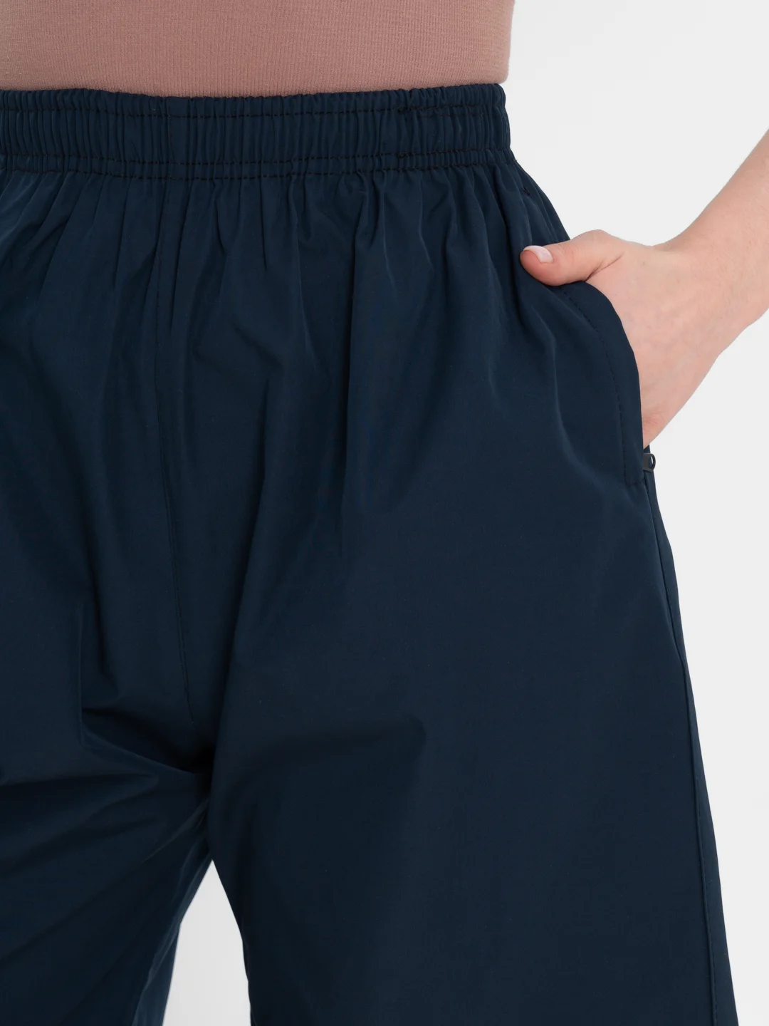 Темно-синий trendd / Шорты базовые Unisex с карманами и эластичной талией