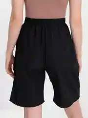 Черный trendd / Шорты базовые Unisex с карманами и эластичной талией