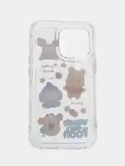 Белый чехол на iPhone X/XS/XR/11/12/13/14 Pro Max/15 Pro Айфон Про Макс "Винни", прозрачный